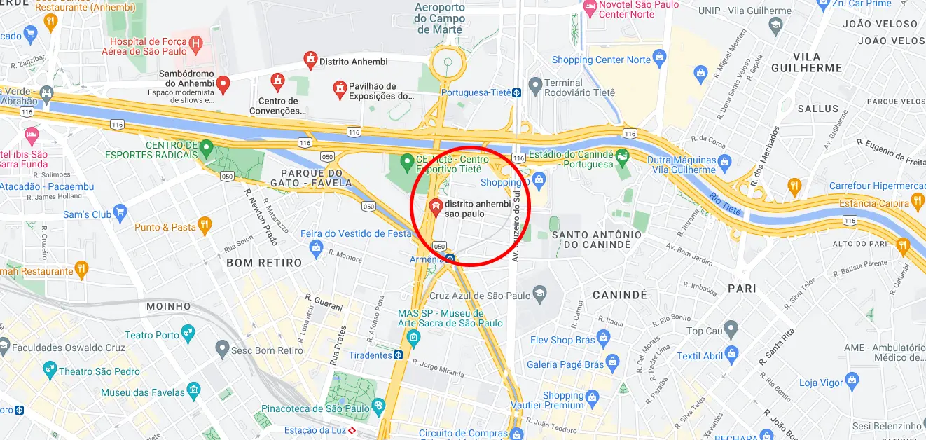 Imagem do google maps