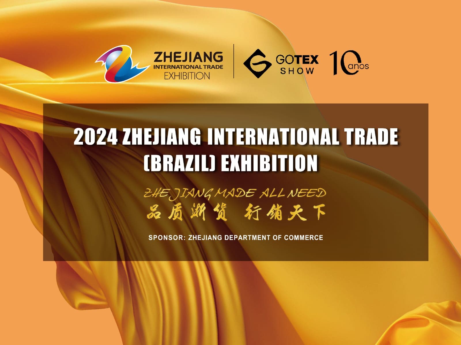 Zhejiang International Trade confirma participação e patrocínio na Gotex Show 2024